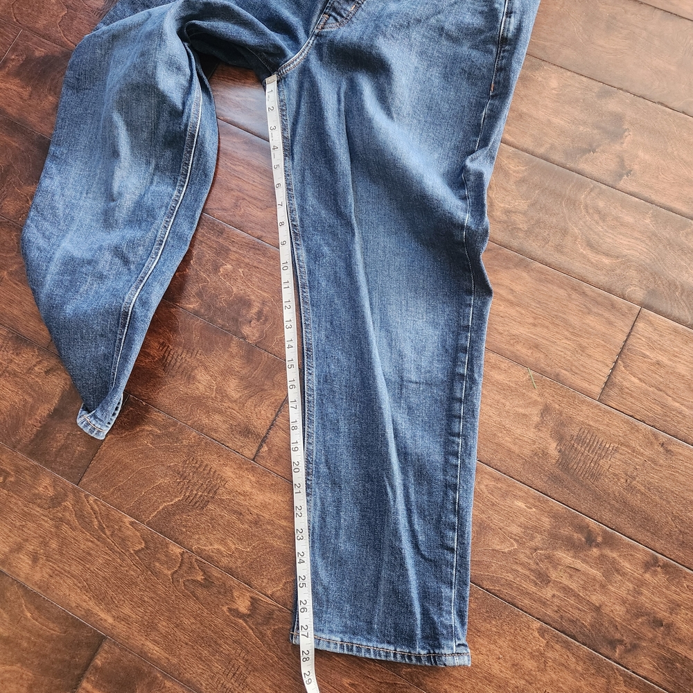 Old Navy Dark Wash Curvy Sky High Straight Secret‎ Slim Pockets Jean Normcore 10 - Picture 8 of 9